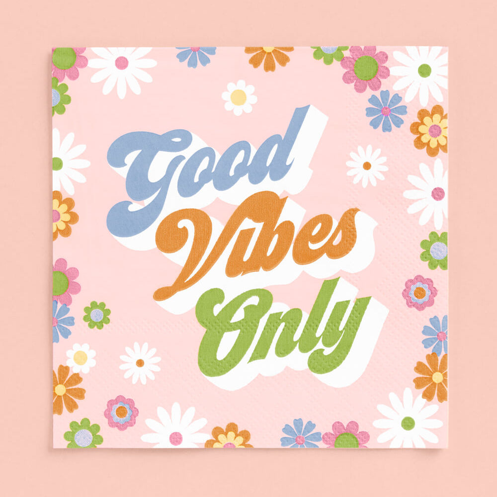 Groovy Napkins - 24 Printed Napkins
