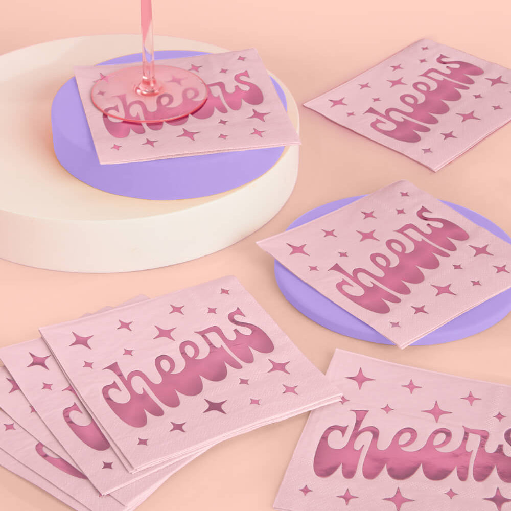 Cheers Napkins - 50 Foil Napkins