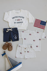 United States Crew Neck - HoneyBug 