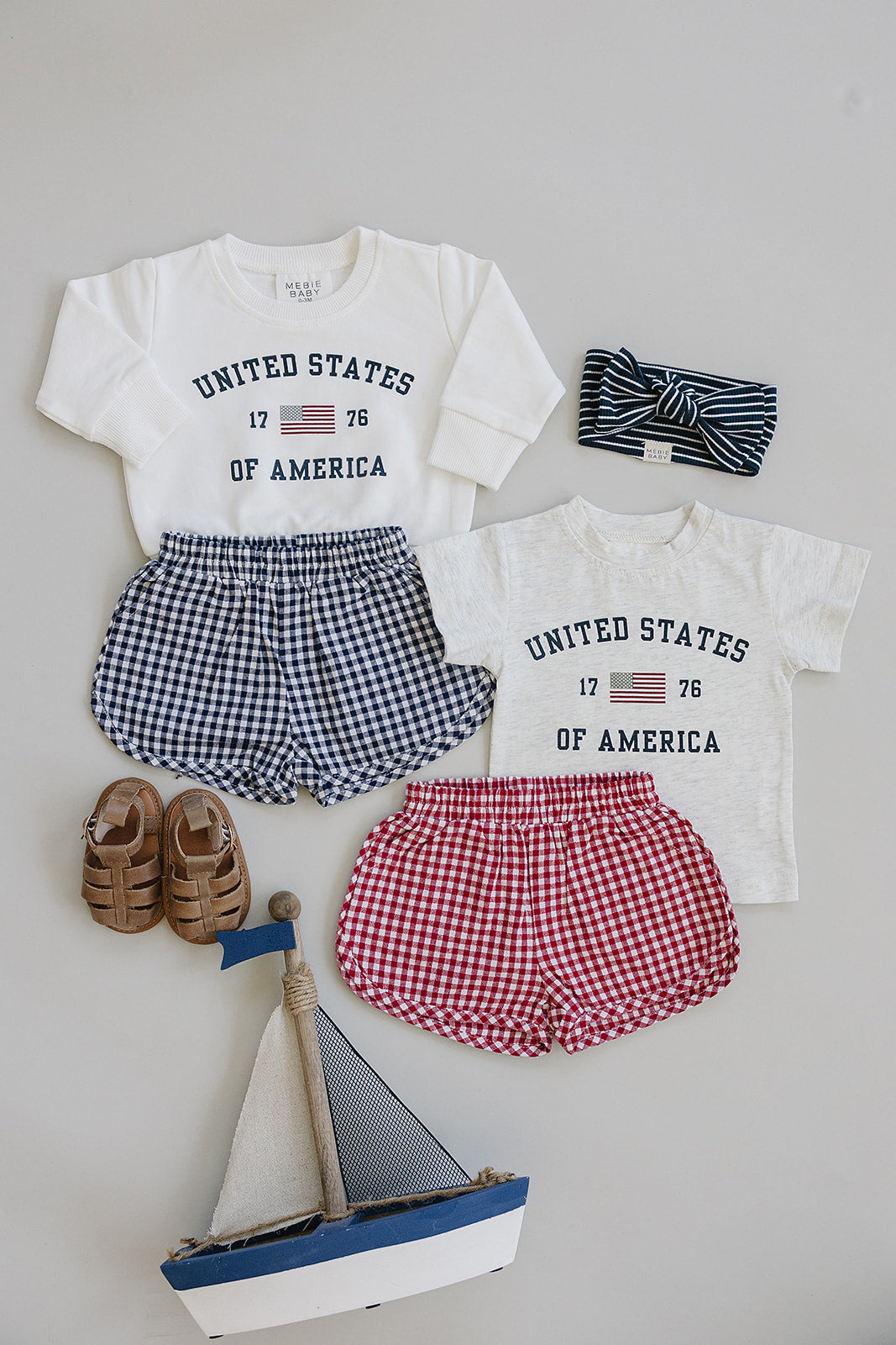 Navy Stripes Ribbed Bamboo Head Wrap - HoneyBug 