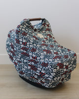 Americana Floral Ribbed Bamboo Multi-Use Cover - HoneyBug 