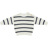 Navy Stripe Knit Sweater - HoneyBug 