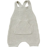 Heather Grey Pocket Knit Overalls - HoneyBug 