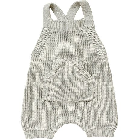 Heather Grey Pocket Knit Overalls - HoneyBug 