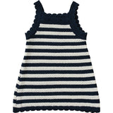 Navy Stripe Knit Tank Dress - HoneyBug 