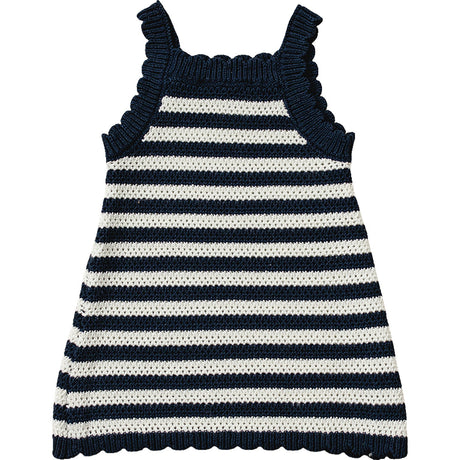 Navy Stripe Knit Tank Dress - HoneyBug 