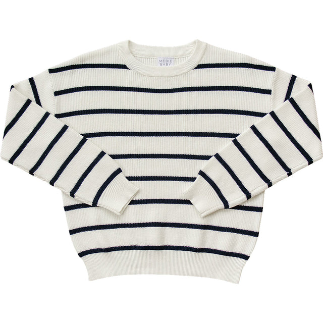 Navy Stripe Adult Knit Sweater - HoneyBug 