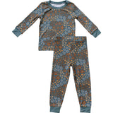 Navy Floral Bamboo Cozy Set - HoneyBug 