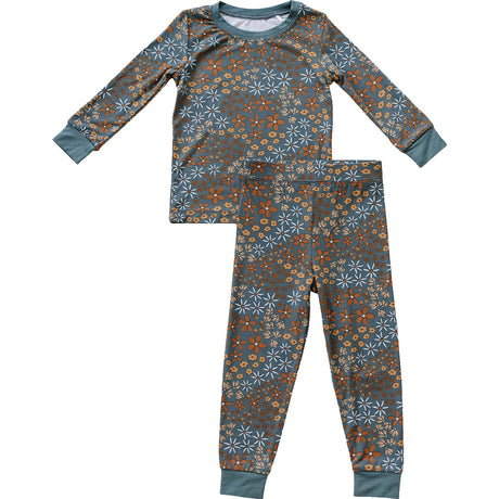 Navy Floral Bamboo Cozy Set - HoneyBug 