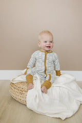 Ski Ribbed Bamboo Zipper - HoneyBug 