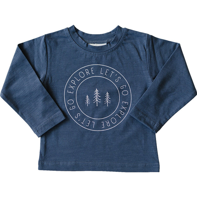 Explore Long Sleeve Cotton Tee - HoneyBug 