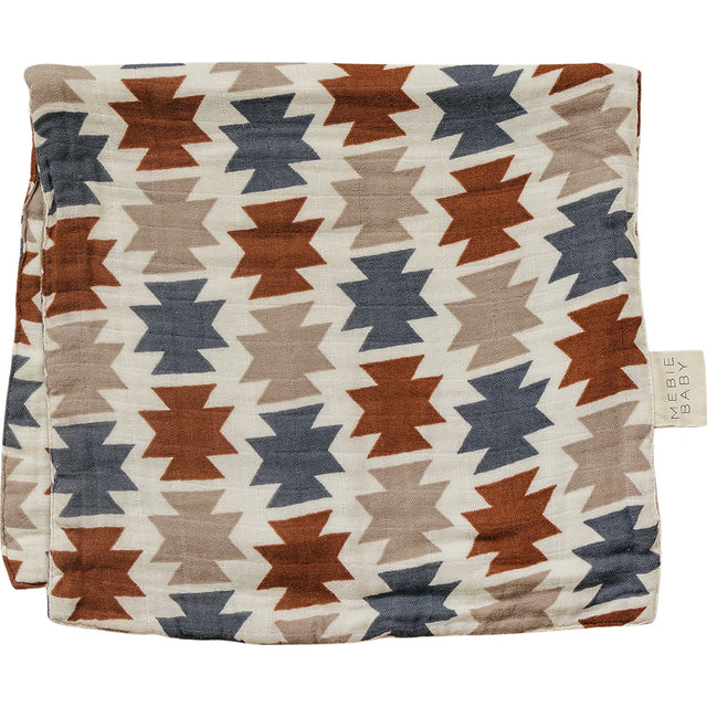 Western Aztec Muslin Burp Cloth - HoneyBug 