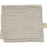 Taupe Stripe Muslin Burp Cloth - HoneyBug 