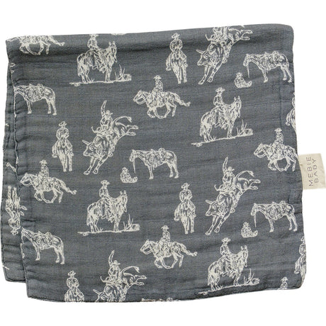 Wild West Muslin Burp Cloth - HoneyBug 