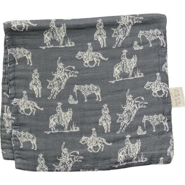Wild West Muslin Burp Cloth - HoneyBug 