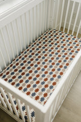 Western Aztec Muslin Crib Sheet - HoneyBug 