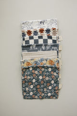 Midnight Floral Muslin Burp Cloth - HoneyBug 