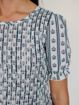 Adult Block Print Floral Dress