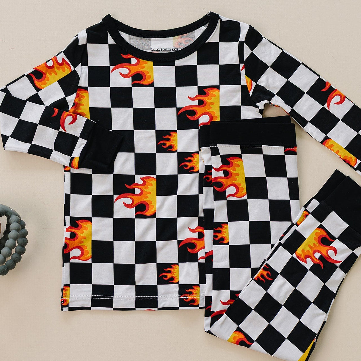 Bamboo Two Piece Set | Checker Blaze