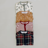 Red Stripes Bamboo Zipper - HoneyBug 