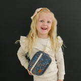 Navy Floral Mini Fanny Pack - HoneyBug 