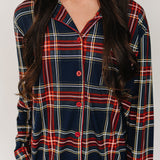 Adult Christmas Plaid Pajama Set - HoneyBug 