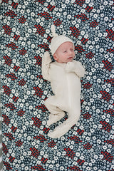 Americana Floral Bamboo Stretch Crib Sheet - HoneyBug 