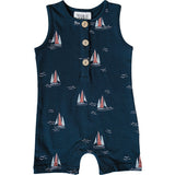 Sailboat Short Romper