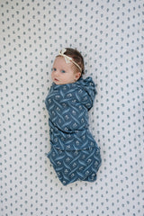 Cream Berry Muslin Crib Sheet - HoneyBug 