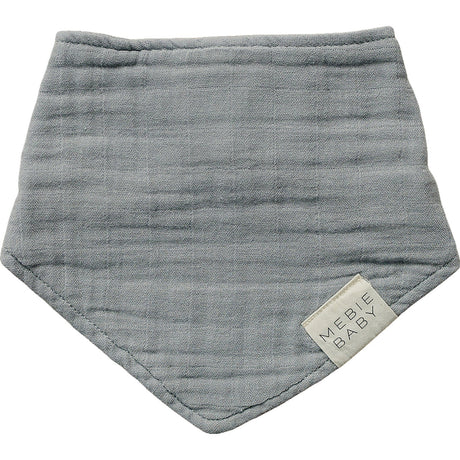 Dusty Blue Muslin Bib - HoneyBug 