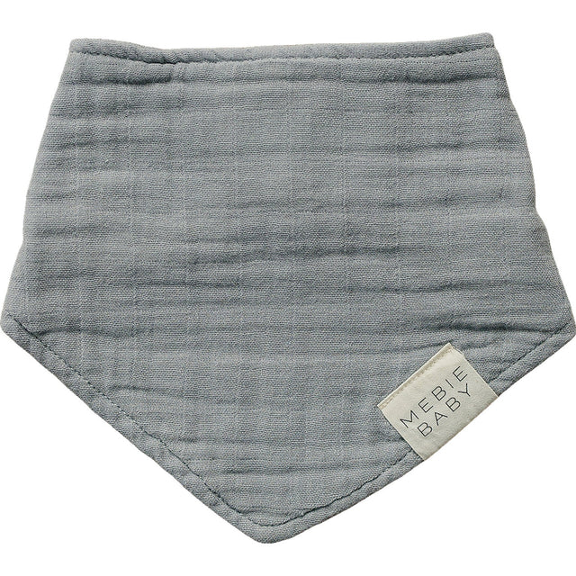 Dusty Blue Muslin Bib - HoneyBug 