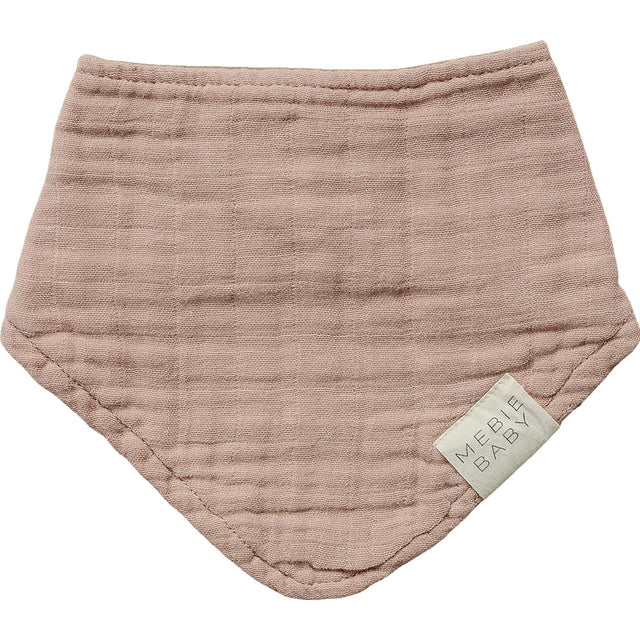 Dusty Rose Muslin Bib - HoneyBug 