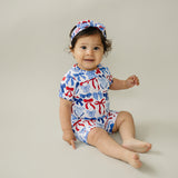 Bamboo Shorts Set | Red-White & Bows