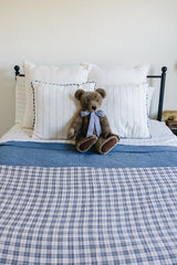 Vintage Plaid + Navy Plaid Twin Muslin Quilt - HoneyBug 
