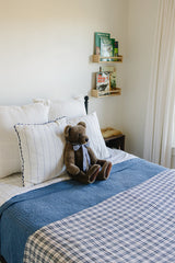 Vintage Plaid + Navy Plaid Twin Muslin Quilt - HoneyBug 