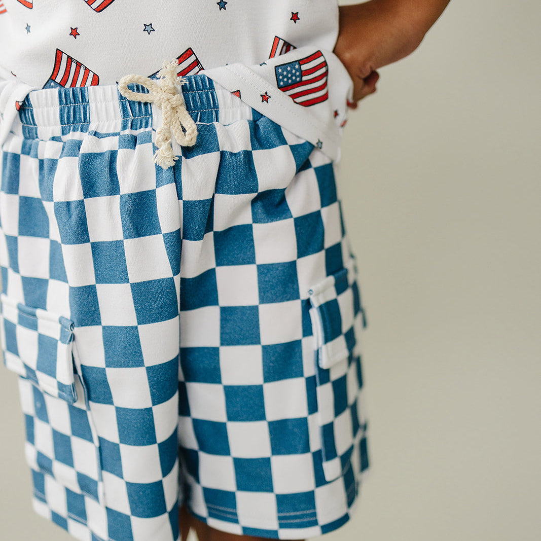 Cargo Shorts Set | Patriotic Vibes