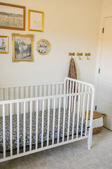 Liberty Floral Muslin Crib Sheet - HoneyBug 