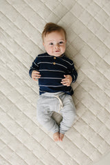 Navy Stripe Long Sleeve Tee - HoneyBug 