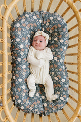 Cream Ribbed Bamboo Zipper - HoneyBug 