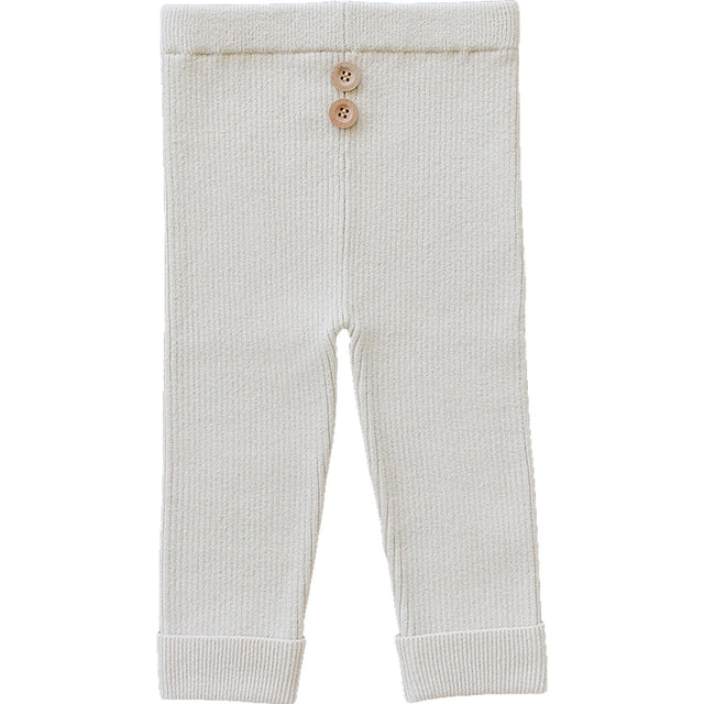 Cream Knit Leggings - HoneyBug 