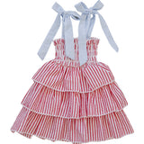 Stripe Ruffle Dress - HoneyBug 