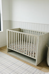 Western Aztec Muslin Crib Sheet - HoneyBug 