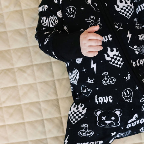 Bamboo Zip Romper | Wild Heart