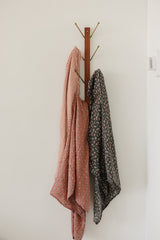 Vintage Pink Floral Muslin Swaddle Blanket - HoneyBug 
