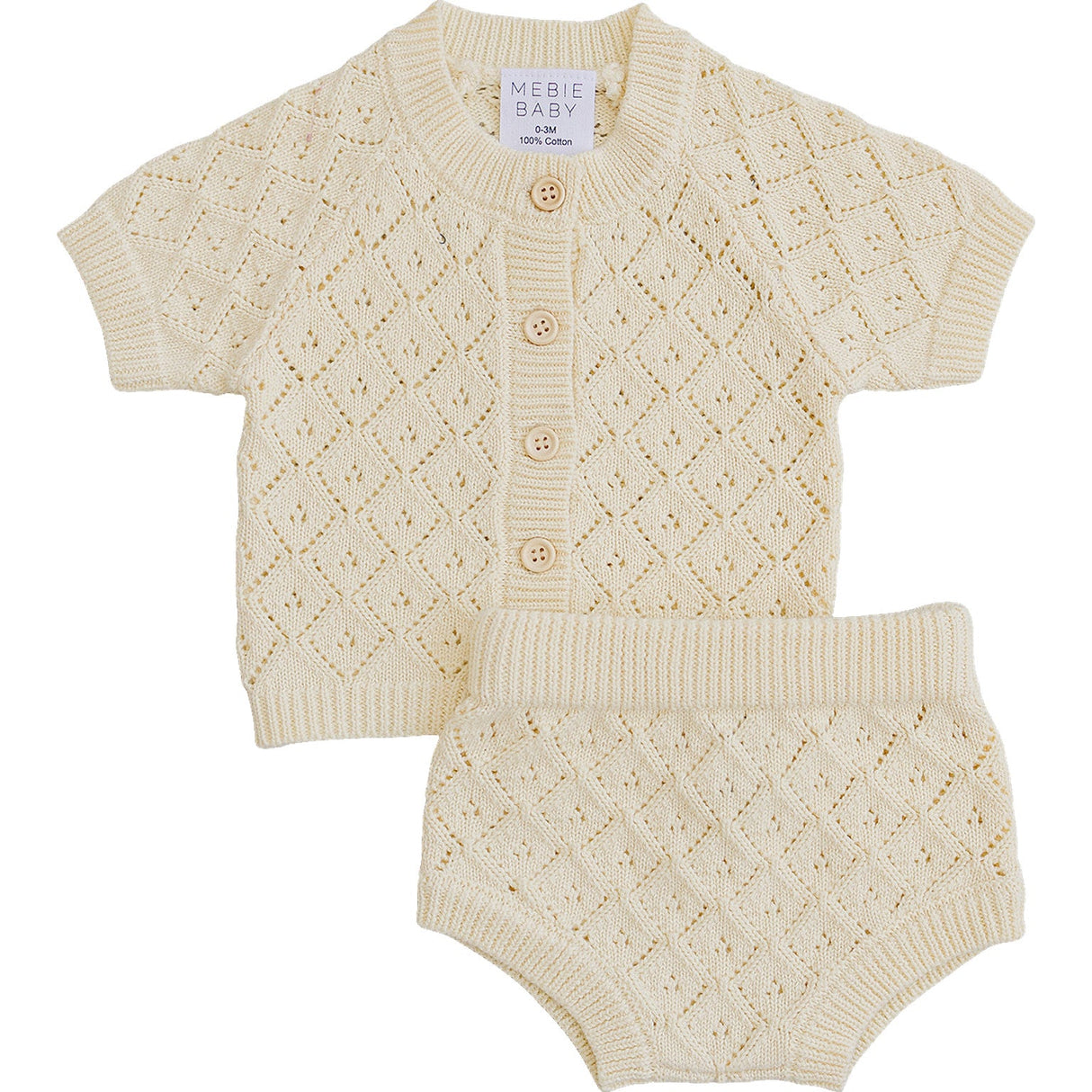 Yellow Cardigan Bloomer Set