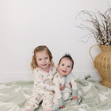 Pink Bunny Ribbed Bamboo Cozy Set