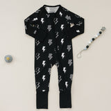 Bamboo Zip Romper | Ink Bolts