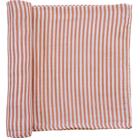 Pink Stripes Muslin Swaddle Blanket - HoneyBug 