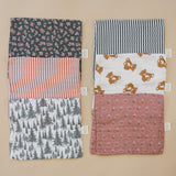 Teddy Bear Muslin Burp Cloth - HoneyBug 