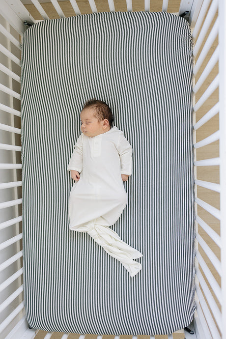 White Bamboo Knot Gown - HoneyBug 